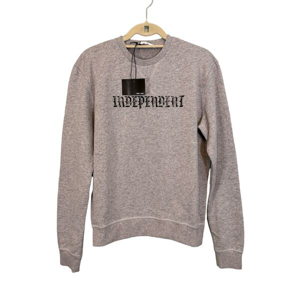 Italia Independent Other - Italia Independent Sweatshirt Mens Medium Gray Melange Crew Neck Pullover NWT